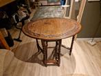 Antieke Opklaptafel met Gedraaide Poten, Antiek en Kunst, Ophalen