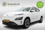 Hyundai KONA EV FASHION 64 KWH 3-FASE | Trekhaak | Navi | Kr, Gebruikt, Zwart, Leder en Stof, Wit