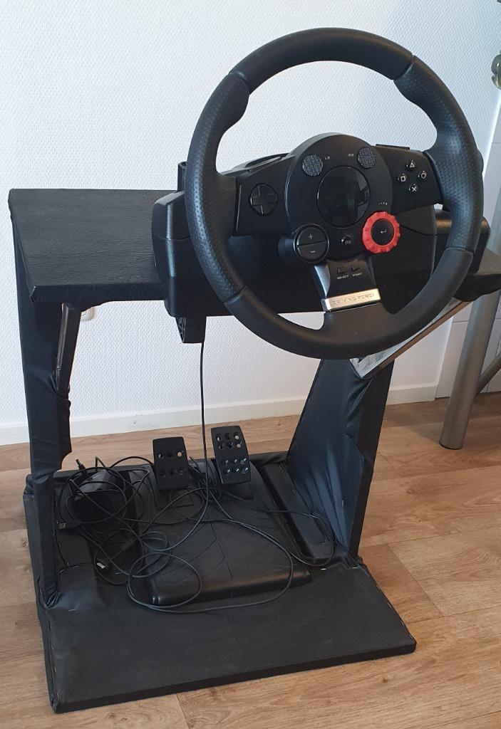 Racestuur Logitech Driving Force GT met frame Playstation PC, Spelcomputers en Games, Spelcomputers | Sony PlayStation Consoles | Accessoires