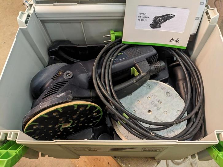 Festool RO 150 FEQ plus, Doe-het-zelf en Verbouw, Gereedschap | Schuurmachines, Zo goed als nieuw, Excentrische schuurmachine