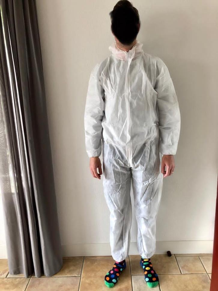 KLUSTIJD!!!  Witte Vliesoveralls voor een schildersklus, Tuin en Terras, Werkkleding, Nieuw, Dames, Heren, Overall, Ophalen of Verzenden