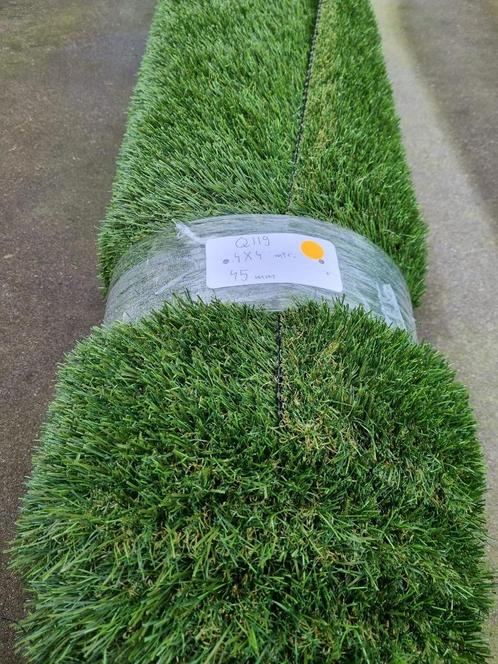 Kunstgras coupon 4 x 4 meter Q119 zachte sprieten 40 mm, Tuin en Terras, Gras en Kunstgras, Nieuw, Kunstgras, 10 tot 20 m², Ophalen