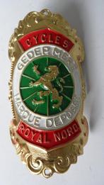 Royal Nord oldtimerrijwiel balhoofdplaat, oude messing, Verzenden, Zo goed als nieuw, Gebruiksvoorwerp