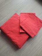 Hema rood dekbedovertrek set 200 x 200 2 persoons, Dekbedovertrek, Tweepersoons, Ophalen of Verzenden, Zo goed als nieuw