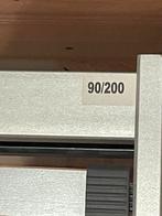 Stijgerhouten bed Bosflex electrische lattenbodem tempur, Huis en Inrichting, Slaapkamer | Bedden, Verstelbaar, 90 cm, Bruin, Steigerhout