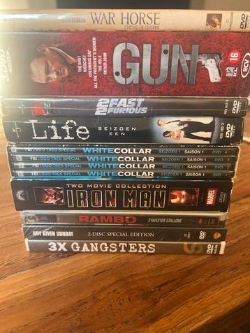 Actie DVD Collectie - War Horse, Iron Man, Rambo beschikbaar voor biedingen
