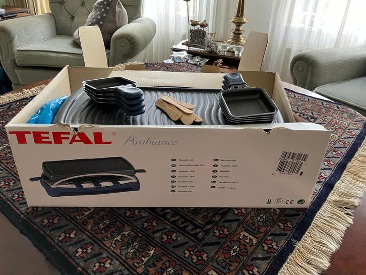 Tefal Ambiance Gourmet/Raclette Set – 10-persoons, Witgoed en Apparatuur, Gourmetstellen, Zo goed als nieuw, Ophalen of Verzenden