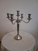 (Vermoedelijk) tinnen  kandelaar 40 cm hoog, Ophalen of Verzenden