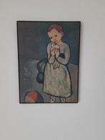 Deze Picasso is in een houten fram gelijst., Antiek en Kunst, Ophalen of Verzenden