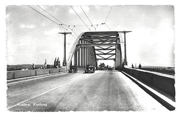 978360 Arnhem Gld Rijnbrug 1955 Gelopen met postzege beschikbaar voor biedingen