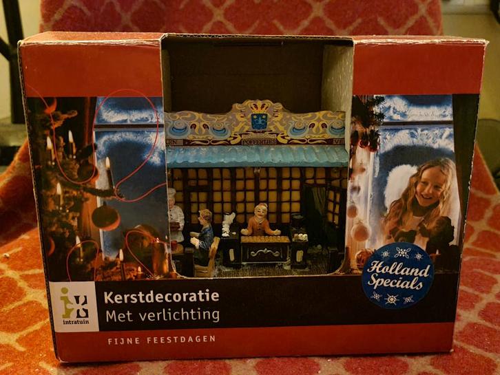 Poffertjeskraam Intratuin Typisch Hollands Kerstdorp Lemax, Diversen, Kerst, Zo goed als nieuw, Ophalen