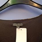 King Louie jurk zwart met blauw oranje bloemen mt M-L 48136, ., Zwart, Maat 42/44 (L), Ophalen of Verzenden