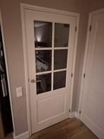Stompe binnendeur met glas - 83x201 cm, Doe-het-zelf en Verbouw, Deuren en Horren, Ophalen