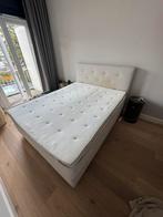 Ikea boxspring, Ophalen, Gebruikt, Wit, Tweepersoons