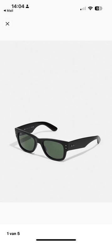Ray-Ban Mega Wayfarer unisex zwart beschikbaar voor biedingen