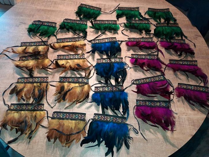 Prachtige veren trim carnaval, Kleding | Dames, Carnavalskleding en Feestkleding, Gedragen, Accessoires, Carnaval, Maat 34 (XS) of kleiner