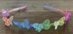 Kleurrijke haarband, tiara, hoofdsieraad met vlindertjes, Sieraden, Tassen en Uiterlijk, Ophalen of Verzenden, Nieuw