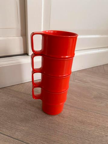 Mepal Retro Mokken Rood/Oranje - 4 stuks beschikbaar voor biedingen