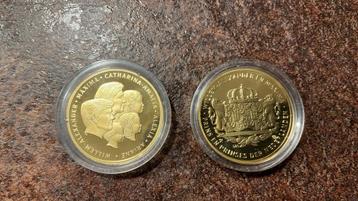 Nederalndse Gouden penning Willem Alexander 4,75 gram beschikbaar voor biedingen