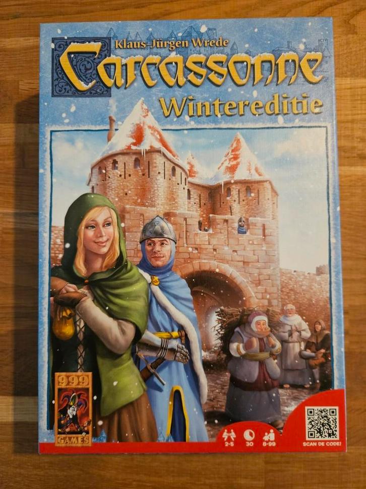 Carcassonne Wintereditie (incl Peperkoekman), Hobby en Vrije tijd, Gezelschapsspellen | Bordspellen, Zo goed als nieuw, Ophalen of Verzenden