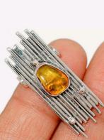 barnsteen kettinghanger, Sieraden, Tassen en Uiterlijk, Ringen, Verzenden, Nieuw, Oranje, 17 tot 18