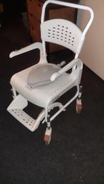 Medische plas stoel op wielen, Ophalen, Lichtgewicht, Zo goed als nieuw