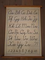 Oude originele schoolplaat met ABC, Antiek en Kunst, Antiek | Schoolplaten, Ophalen, Overige thema's