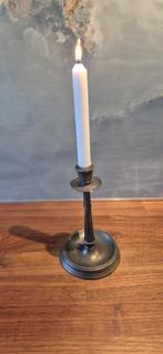 Tiel Royal Holland Pewter Kandelaar, Gebruikt, Ophalen of Verzenden, Metaal, Grijs