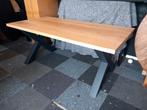 Eiken eettafel met een mooie dikke kruispoot !, Huis en Inrichting, Tafels | Eettafels, Ophalen, Nieuw, 50 tot 100 cm, Vijf personen of meer