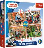 Trefl: Thomas de Trein 4 in 1 puzzel, Kinderen en Baby's, Speelgoed | Kinderpuzzels, ., Nieuw, ., 6 jaar of ouder