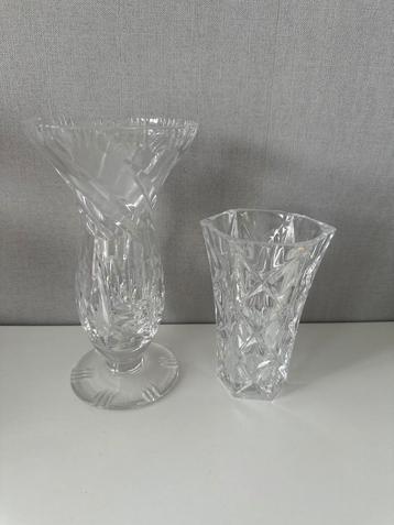 Set van 2 Kristallen Vaasjes beschikbaar voor biedingen