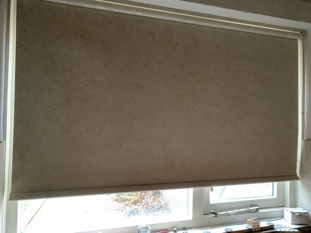 Nette Zonwerende Rolgordijn 160 x 145 cm, Huis en Inrichting, 150 tot 200 cm, Ophalen of Verzenden, Zo goed als nieuw, 100 tot 150 cm