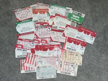 43x oude toegang tickets van Sparta Rotterdam thuis beschikbaar voor biedingen
