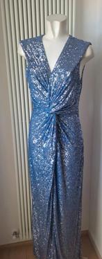 Elisabetta Franchi Ijsblauwe Glitter Avondjurk Maat 40, Kleding | Dames, Maat 38/40 (M), Blauw, Ophalen of Verzenden, Zo goed als nieuw