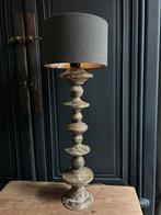 Unieke metalen lampenvoet India sober sleets imperfect, Huis en Inrichting, Ophalen of Verzenden