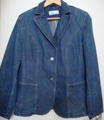 Blauw getailleerd stretch spijkerstof jasje Basler.(40), Blauw, Basler, Zo goed als nieuw, Jasje