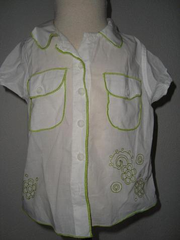 HEMA blouse wit lime 92 in ~~nieuw~~ staat beschikbaar voor biedingen