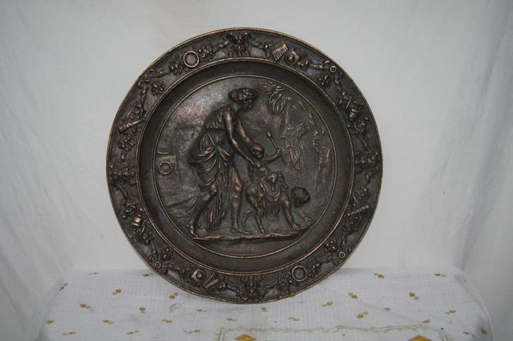 Wandborden  ( Brons / Koper, Antiek en Kunst, Antiek | Wandborden en Tegels, Ophalen of Verzenden