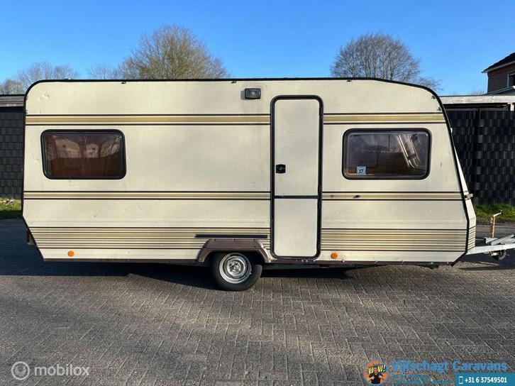 Tec Weltbummler 495 incl voortent, Caravans en Kamperen, Caravans, Bedrijf, tot en met 4, 750 - 1000 kg, T.E.C., Gascomfoor, Kachel