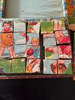 Oude blokken puzzel compleet in doos, Antiek en Kunst, Verzenden