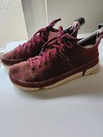 CLARKS ORIGINALS Trigenic Flex - Burgundy Suede, Gedragen, Ophalen of Verzenden, Overige kleuren