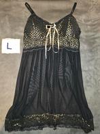 Hunkemöller Babydoll - Maat L, Cup 80C, Hunkemöller, Verzenden, Zwart, Nachtkleding