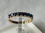 Gouden ring natuurlijke blauwe Saffier, Met edelsteen, Dame, Goud, Verzenden
