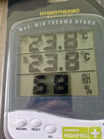 Hygrometer thermometer Garden Highpro Nieuw  beschikbaar voor biedingen