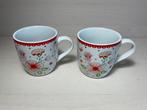 Twee vrolijke Albert Heijn mokjes (Senseo maat), Ophalen of Verzenden, Zo goed als nieuw, Overige stijlen, Kop(pen) en/of Schotel(s)
