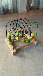Houten kralen spiraal, Kinderen en Baby's, Speelgoed | Houten speelgoed, Ophalen, Zo goed als nieuw, Overige typen