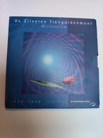 Zilveren Tientje Millennium 2000, Koningin Beatrix, Zilver, Ophalen of Verzenden, Losse munt