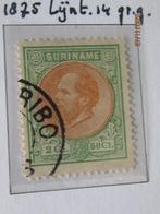 Nico Suriname 15 gestempeld 1873, Postzegels en Munten, Postzegels | Suriname, Ophalen of Verzenden, Gestempeld