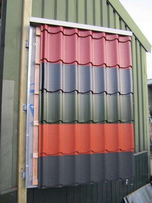 dakpanplaten in diverse kleuren leverbaar, Doe-het-zelf en Verbouw, Dakpannen en Dakbedekking, Nieuw, Dakplaat of Dakpanplaat