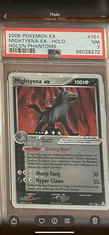 Mightyena EX Holon Phantoms 2007 beschikbaar voor biedingen